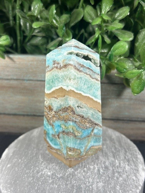 Blue Aragonite Tower