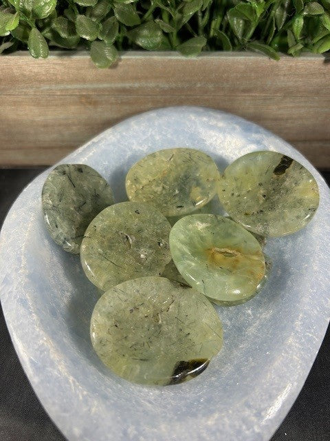Prehnite Worry Stone