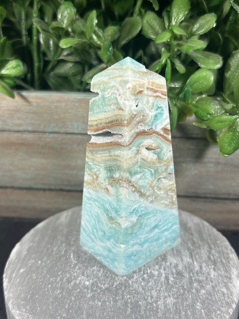 Blue Aragonite Tower