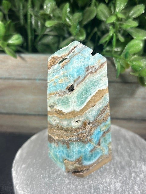 Blue Aragonite Tower