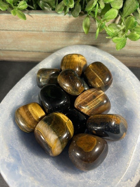 Blue Tigers Eye Tumble