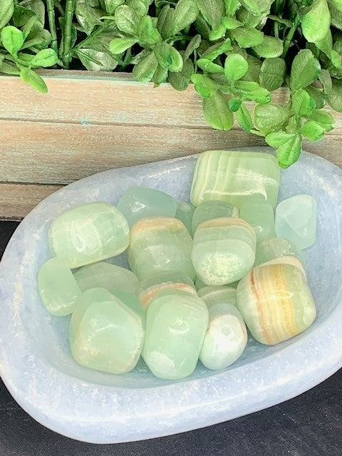 Pistachio Calcite Tumble