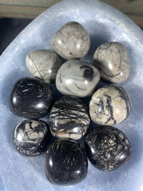 Spider Web Jasper Tumbles