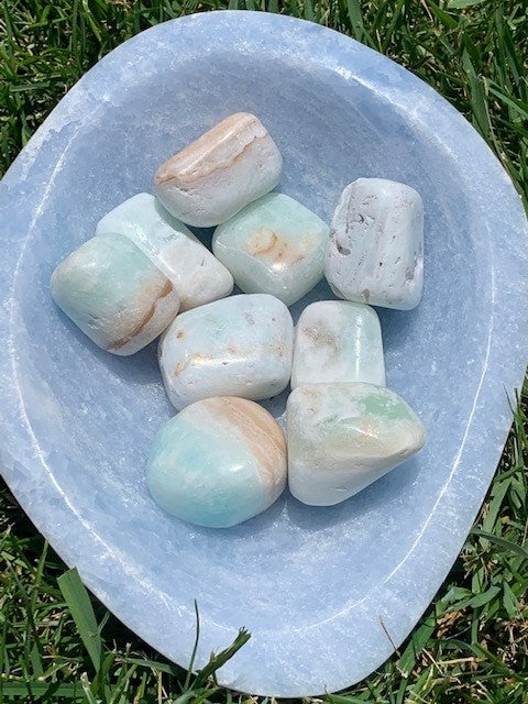 Blue Aragonite Tumble